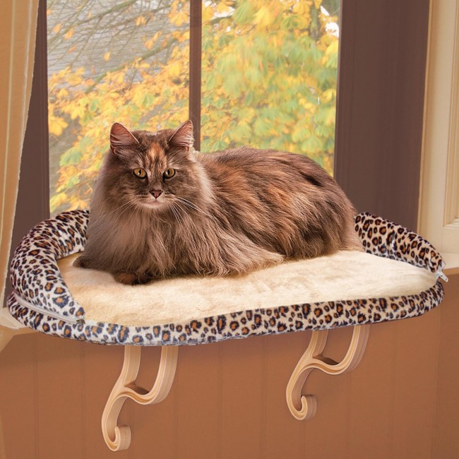 main-1110.jpg K&H Kitty Sill Deluxe Leopard 14" x 24" - Image 1
