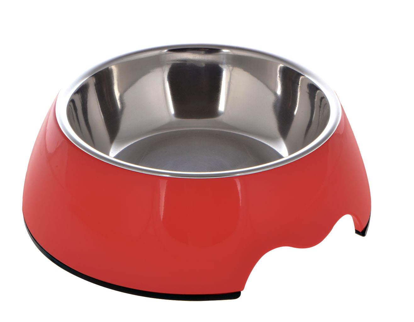 main-1113.jpg Nutrapet Melamine Round Bowl Red S: 14*4.5 Cms 160/ml5.4oz - Image 1