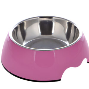 Nutrapet Melamine Round Bowl Mexican Pink S: 14*4.5 Cms 160/ml 5.4oz