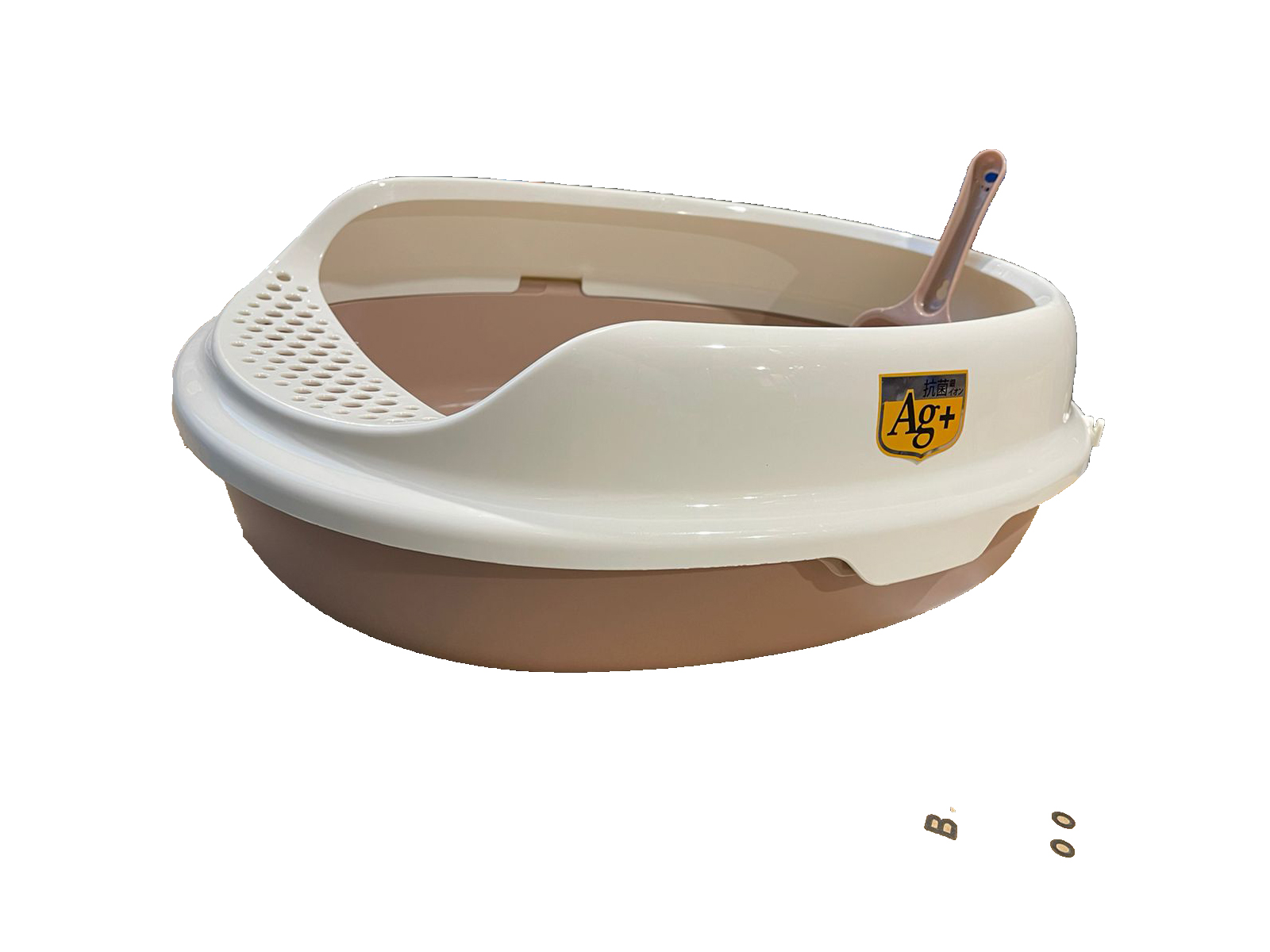 main-1129.jpg Nutrapet Small Open Cat Toilet L32cmX W43cms XH14.3 Cms Brown - Image 1