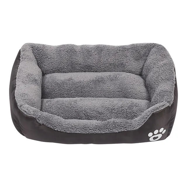 main-1161.jpg Grizzly Square Dog Bed Black Small - 43 x 32cm Square Dog Bed - Image 1