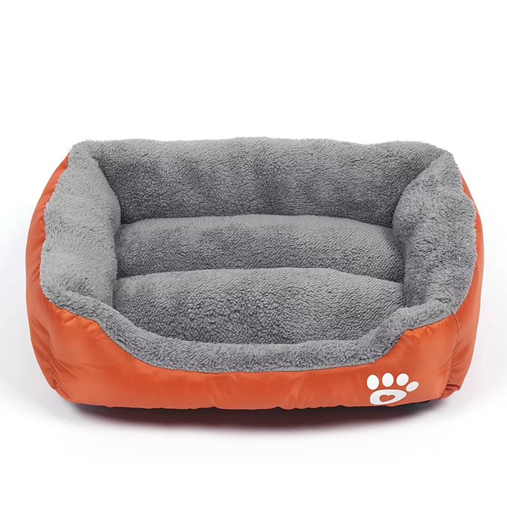 main-1176.jpg Grizzly Square Dog Bed Orange Small - 43 x 32cm Square Dog Bed - Image 1