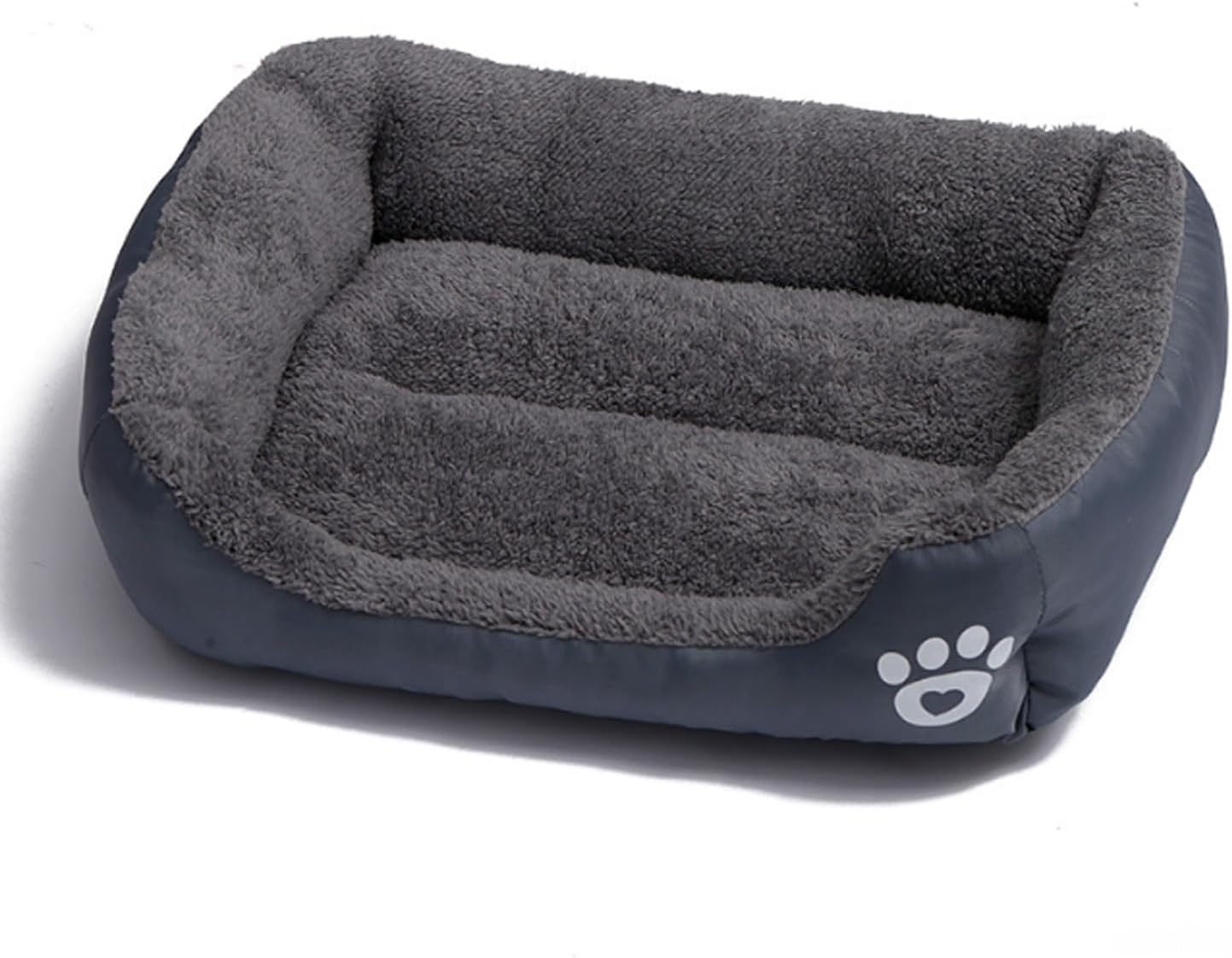 main-1182.jpg Grizzly Square Dog Bed Grey Small - 43 x 32cm Square Dog Bed - Image 1