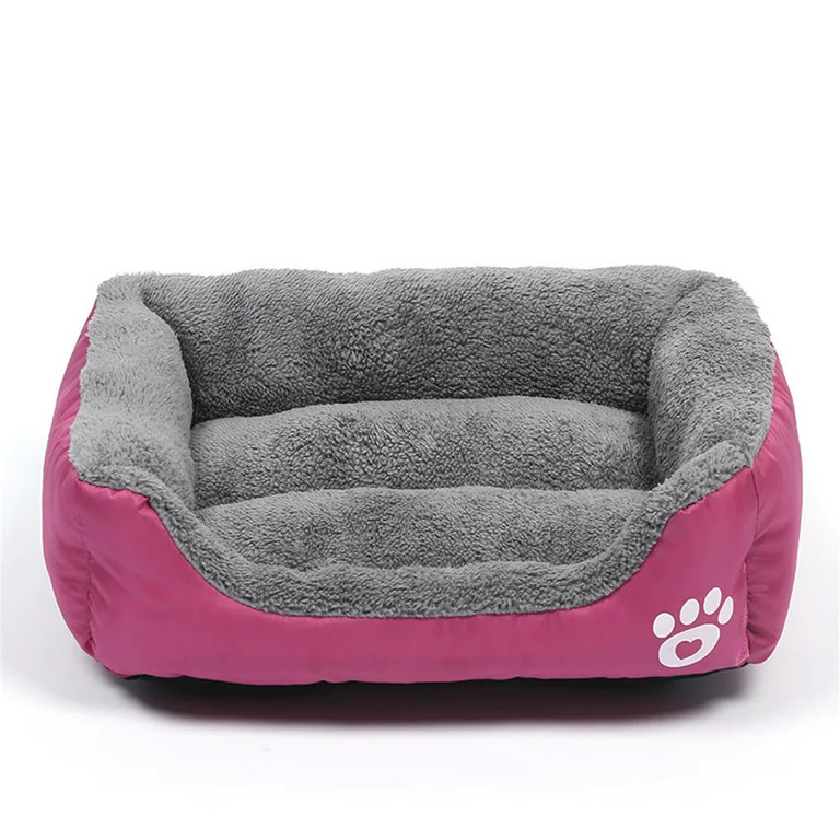 main-1183.jpg Grizzly Square Dog Bed Wine Red Large - 66 x 50cm Square Dog Bed - Image 1