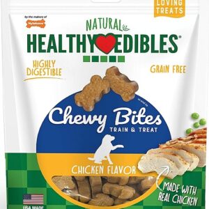 Nylabone Healthy Edibles Chewy Bites Chicken Flavor 6 oz
