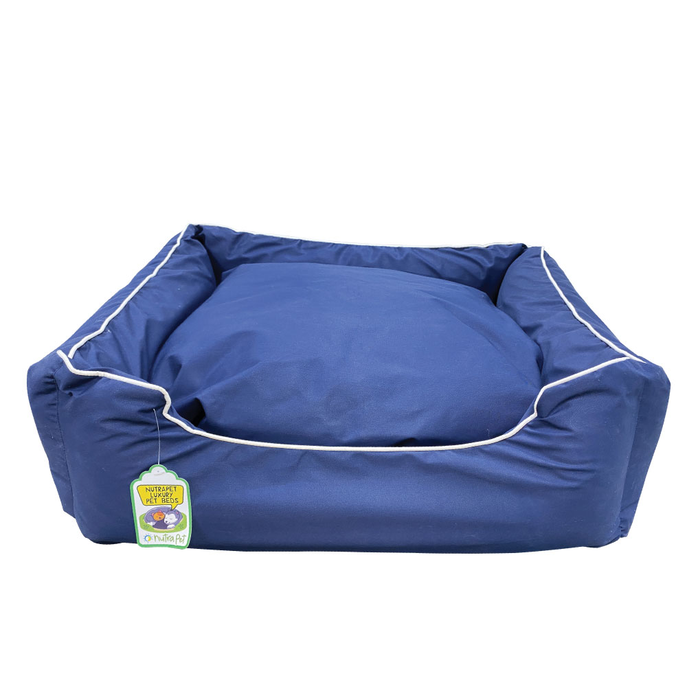 main-131.jpg NutraPet L-69CM W-64CM H-25CM W/R LOUNGER BED NAVY S - Image 1