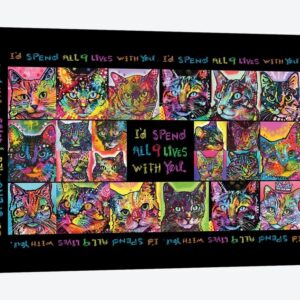 Drymate Mats For Cats Cat Collage 12 X 20 Inch/30 Cms X 50 Cms