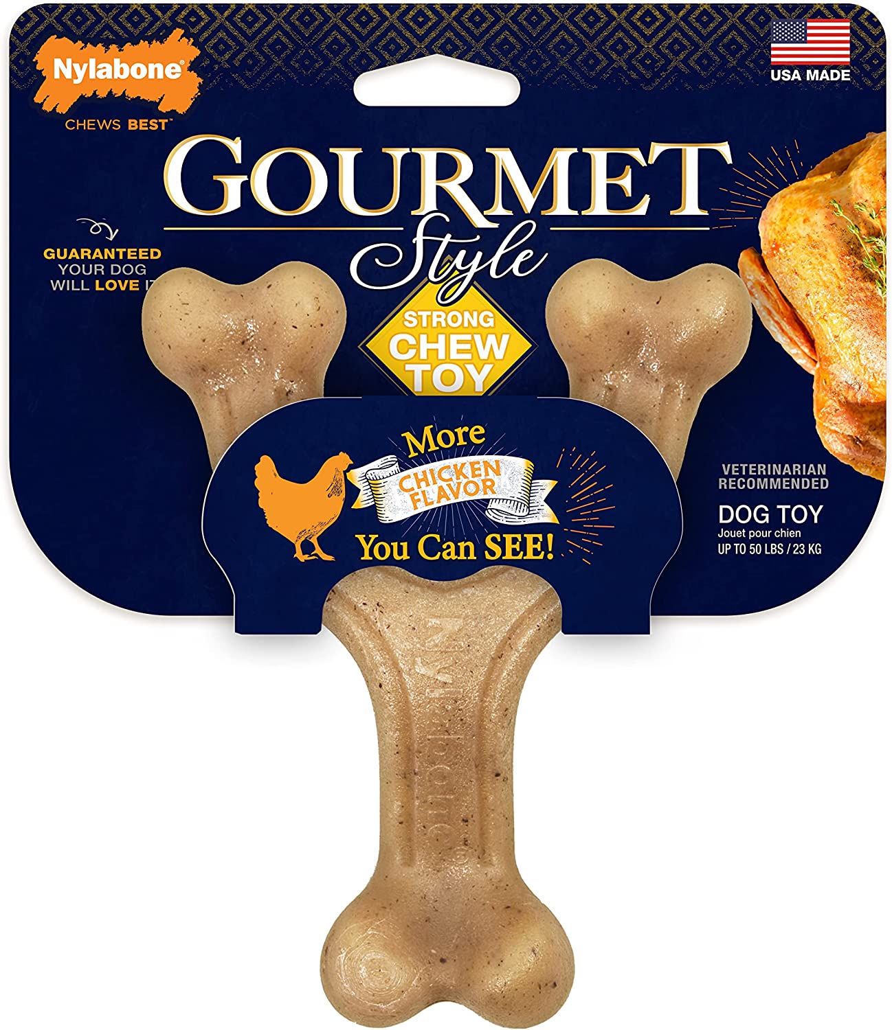 main-169.jpg Nylabone Strong Chew Wishbone Chicken GNT Gourmet Style - Image 1