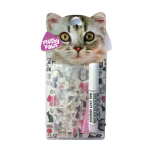 NutraPet Plushy Paws Nail Caps Clear #1 Medium