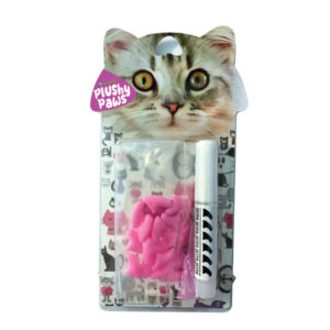 NutraPet Plushy Paws Nail Caps Light Pink #23 Large