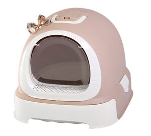 Nutrapet Fantastic Cat Litter Toilet - BROWN(Small Cats) ) L52Ã—W42Ã—H40cm