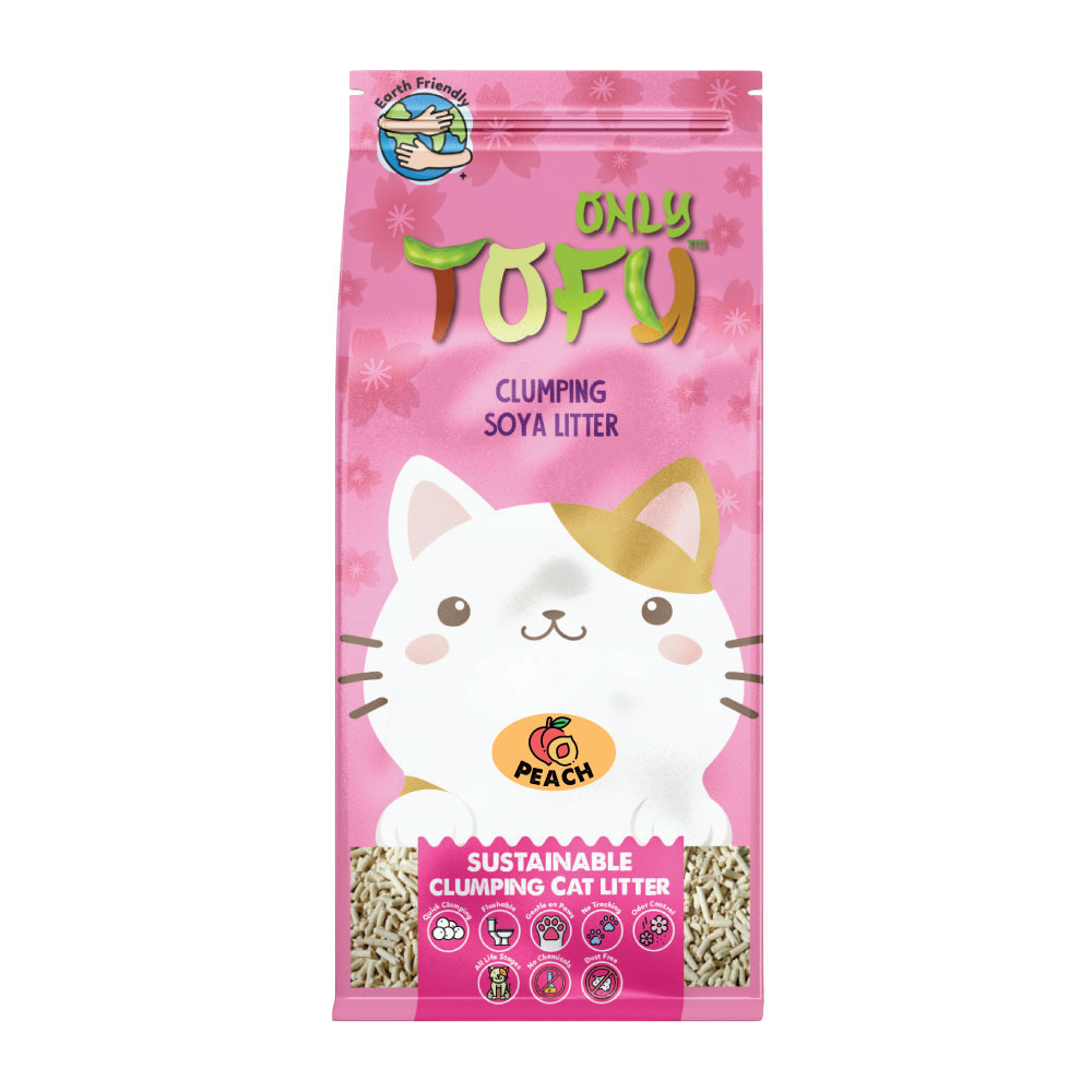 main-22.jpg NutraPet Tofu Clumping Cat Litter Peach Sticks - 7 Liters - Image 1