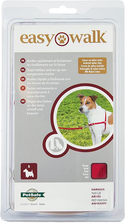 main-229.jpg PET SAFE EASY WALK HARNESS SMALL RED ROHS - Image 1