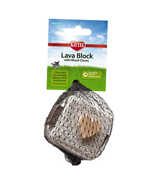 main-240.jpg Kaytee Natural Lava Block with Wood Chews - Image 1