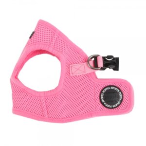 PUPPIA SOFT VEST HARNESS B PINK M 14.6'-15.4"