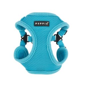PUPPIA SOFT HARNESS C SKY BLUE L Neck 14.2-16.5" Chest 15.4-17.3"