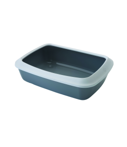 Savic Cat litter tray+rimIris 42"anthracite 42x31x12.5cm