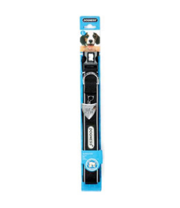 Dogness Reflective Neoprene Black Collar S