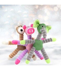 Plush Pet Squeakz Tigger/Ely/Giraffe Dog Toy - 40 x 32.5cm(1pc)
