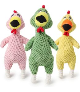 Plush Pet Singing Hens Dog Toy - 35 x 12cm(1pc)