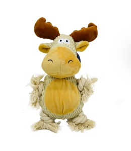 Plush Pet Elk Dog Toy - 30 x 20cm