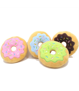 Plush Pet Donutz Dog Toy - 15 x 4.5cm(1pc)
