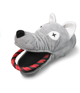 Plush Pet Wolf Dog Toy - 35 x 17cm