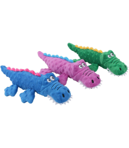 Plush Pet Crazy Gators Dog Toy - 37 x 19.8cm(1pc)