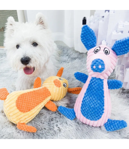 Plush Pet Squeakz Ely, Baby Piggie, Papa Piggie Dog Toy (Large) - 31 x 22 x 10cm(1pc)