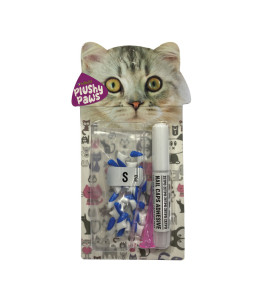 NutraPet Plusy Paws Nail Caps Dual Blue | White #53 Medium