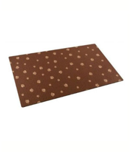 Dry Mate Cat Litter Mat Paw Stripe Tan Brown 20X28 Inches