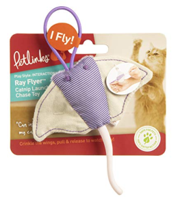 PetlinksÂ® Ray Flyerâ„¢ Stingray Launcher Catnip Cat Toy
