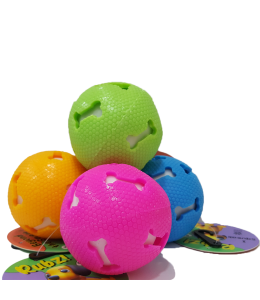 Rubz Peirced Grid Shiny Ball Assorted Colors - Dia 7.5cm