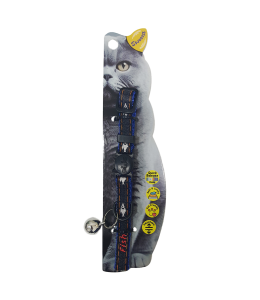 Swooosh Samach In Jeans nylon safe collar C-10mm 18/28cm blue