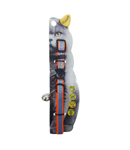 Swooosh The Glow Park nylon reflective safe collar C-10mm 18/28cm orange