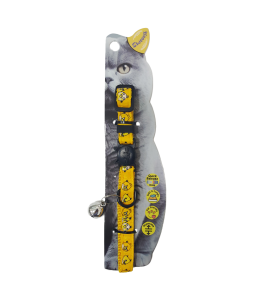 Swooosh Angry Birds nylon safe collar C-10mm 18/28cm yellow