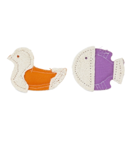 Petmate Jackson Galaxy Natural Loofah Crackle Fish & Bird 2-Pack