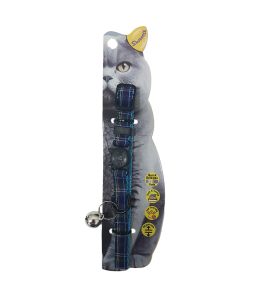 Swooosh Flying Lines plain grid safe collar C-10mm 18/28cm blue
