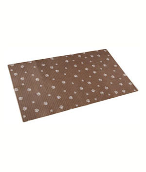 main-29.jpg Dry Mate Pet Place Mate Dogs/Cats Brown Stripe/ Tan Paw 12 X 20 Inches - Image 1
