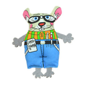 Petstages Madcap Geeky Squeaky Mouse