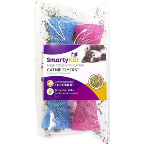 main-296.jpg SmartyKat® Catnip Flyer™ Set of 2 Mesh Flyers Catnip Cat Toys - Image 1
