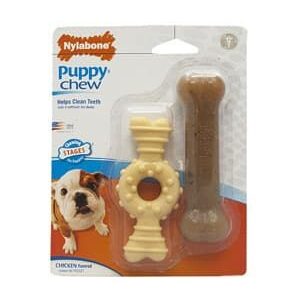 Nylabone Puppy Twin Pack Ring Bone Combo Petite
