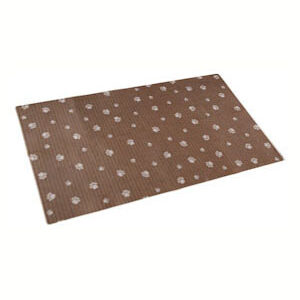 Dry Mate Pet Place Mate Dogs Brown Stripe/ Tan Paw 16 X 28 Inches
