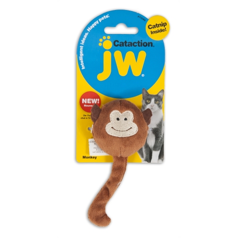 main-300.jpg PETMATE JW CATACTION PLUSH CATNIP MONKEY - Image 1