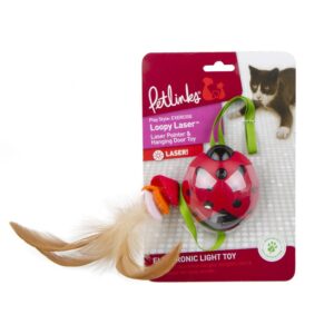 PetlinksÂ® Loopy Laserâ„¢ 2 in 1 Laser Pointer Hanging Door Cat Toy and Laser Pointer