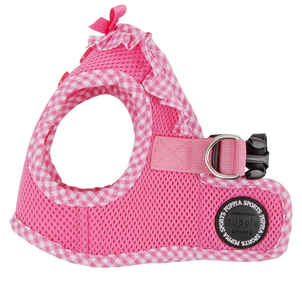 main-337.jpg PUPPIA VIVIEN HARNESS B PINK L Neck 11.41" Chest 16.92" - Image 1