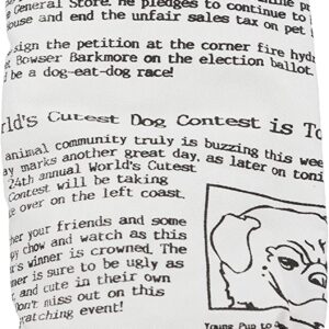 Ruff House Pet Newspaper Dog Toy with Squeaker