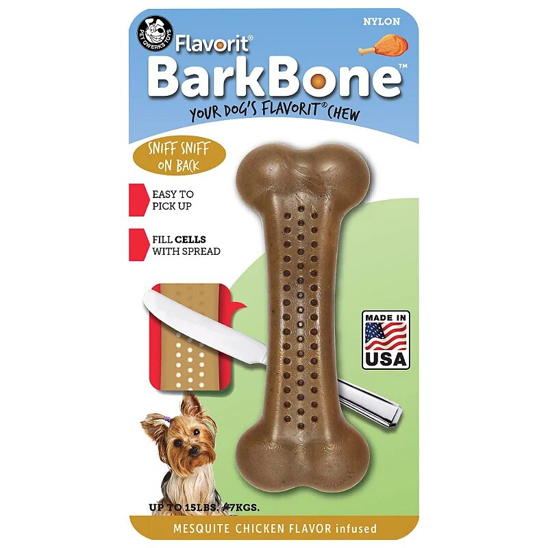 main-350.jpg Pet Qwerks Barkbone Flavorit Mesquite Chicken Flavor Bone - Image 1