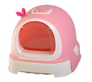 Nutrapet Fantastic Cat Litter Toilet - PINK (Small Cats) ) L52Ã—W42Ã—H40cm