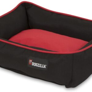 PET MATE DOGZILLA 22 X 18 RECTANGULAR LOUNGER RED/BLACK